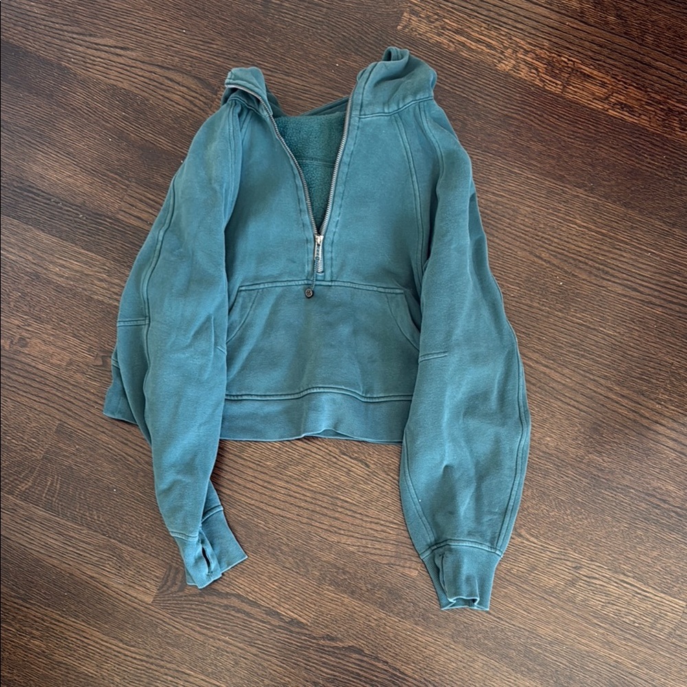 Lululemon Teal Half-Zip Hoodie